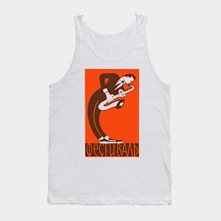 Saxophone Player ---- Retro Soviet Poster Aesthetic Tank Top